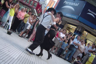 Tango dancers